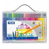 Set of Felt Tip Pens Milan Conic Multicolour 50 Pieces (12 Units)-1