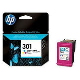 Original Ink Cartridge HP 301 Tricolour (60 Units)-1