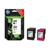 Original Ink Cartridge HP 301 Yellow (24 Units)-1