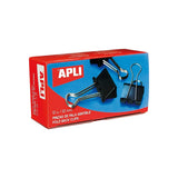 Clamps Apli Black Silver 51 mm (36 Units)-1