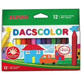 Coloured crayons Alpino Dacscolor Multicolour 12 Pieces (60 Units)-1