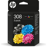 Original Ink Cartridge HP Nº 308 Yellow Blue Black Magenta (24 Units)-1