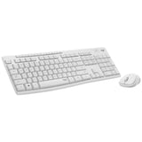 Keyboard and Mouse Logitech White Spanish Qwerty (6 Units)-1