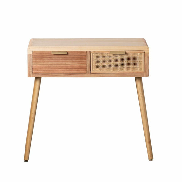 Console HONEY Natural Paolownia wood MDF Wood 80 x 40 x 78 cm-0
