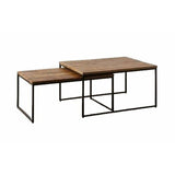 Centre Table Iron Mango wood 80 x 60 x 40 cm-0