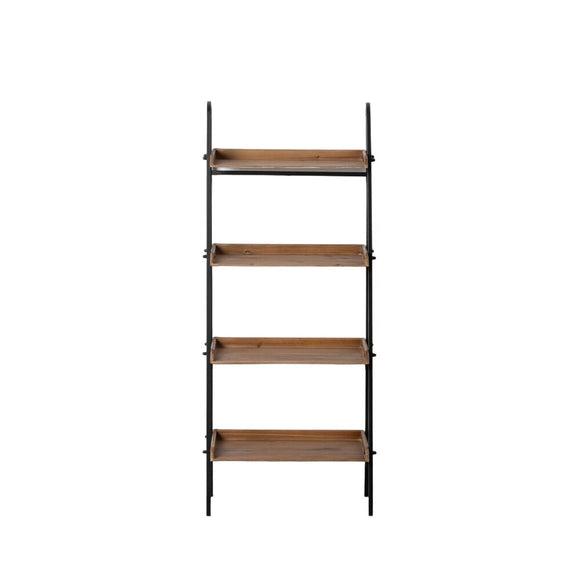 Shelves Black Beige Iron Fir wood 63 x 42 x 156 cm-0
