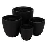 Set of Planters Black 44 x 44 x 41,5 cm (4 Units)-5