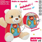 Soft toy with sounds Winfun Bear 16,5 x 18 x 11,5 cm (12 Units)-11