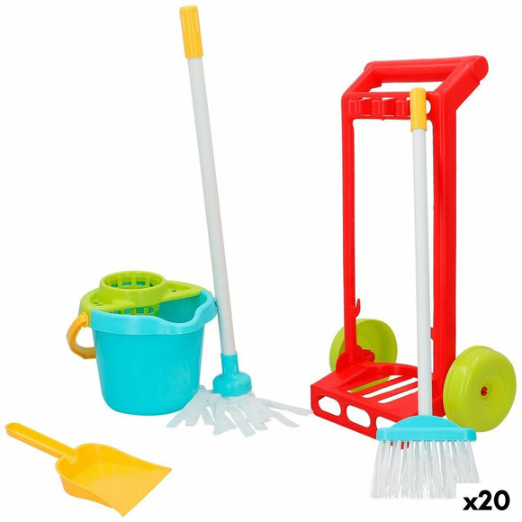 Cleaning Trolley with Accessories Colorbaby 5 Pieces Toy 24,5 x 43,5 x 15 cm (20 Units)-0