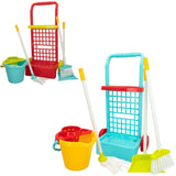 Cleaning Trolley with Accessories Colorbaby Toy 5 Pieces 30,5 x 55,5 x 19,5 cm (12 Units)-6