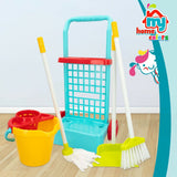 Cleaning Trolley with Accessories Colorbaby Toy 5 Pieces 30,5 x 55,5 x 19,5 cm (12 Units)-3