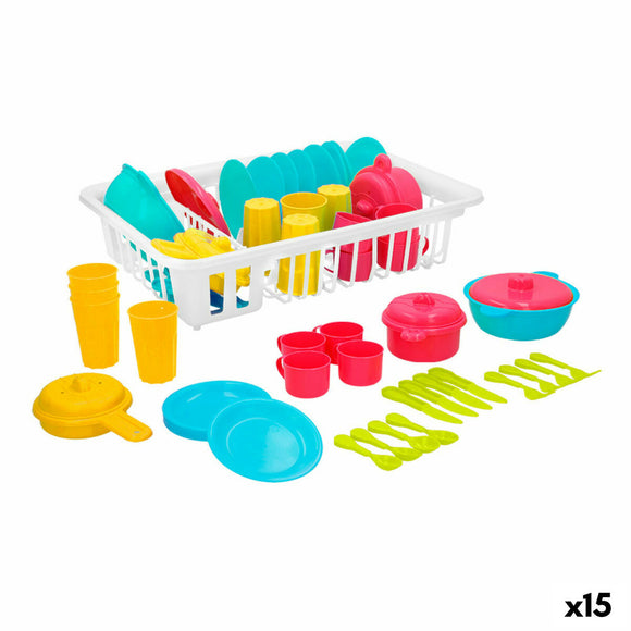 Children’s Dinner Set Colorbaby Toy Drainer 35 Pieces (15 Units)-0