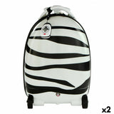 Trolley Backpack Rastar Children's Radio control Zebra 2,4 GHz 34 x 48 x 27,5 cm (2 Units)-0