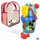 Beach toys set Mickey Mouse Ø 18 cm polypropylene (12 Units)-0