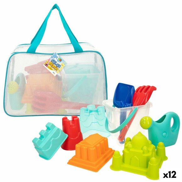 Beach toys set Colorbaby polypropylene (12 Units)-0