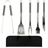 Barbecue utensils Aktive Silicone Stainless steel 12 Units 7,5 x 35 x 1,9 cm (5 Pieces)-6