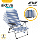 Folding Chair Aktive Mykonos Striped 47 x 85 x 50 cm (4 Units)-2