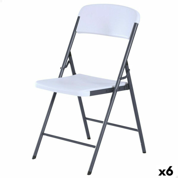 Folding Chair Lifetime White 47 x 84,5 x 48 cm (6 Units)-0