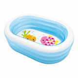 Inflatable Paddling Pool for Children Intex Oval Blue White 230 L 163 x 46 x 107 cm (6 Units)-3