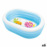 Inflatable Paddling Pool for Children Intex Oval Blue White 230 L 163 x 46 x 107 cm (6 Units)-0