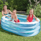 Inflatable Paddling Pool for Children Intex Oval Blue White 230 L 163 x 46 x 107 cm (6 Units)-2