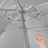 Umbrella Aktive Blue Ø 180 cm 180 x 187,5 x 180 cm 180 x 190 x 180 cm UV50 (12 Units)-2