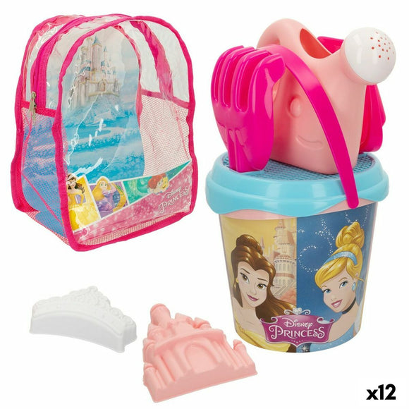 Beach toys set Disney Princess polypropylene 18 x 16 x 18 cm Ø 18 cm (12 Units)-0