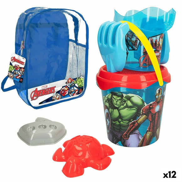 Beach toys set The Avengers Ø 18 cm polypropylene (12 Units)-0