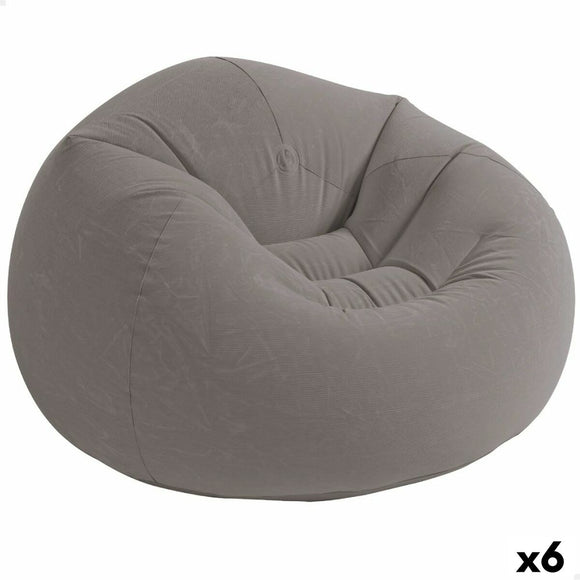 Inflatable Armchair Intex Grey 107 x 69 x 104 cm 114 x 71 x 114 cm (6 Units)-0