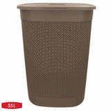 Laundry Basket Curver Brown Plastic 55 L 44 x 61 x 35 cm (8 Units)-5