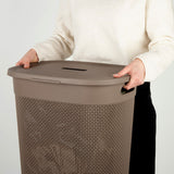 Laundry Basket Curver Brown Plastic 55 L 44 x 61 x 35 cm (8 Units)-4