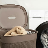 Laundry Basket Curver Brown Plastic 55 L 44 x 61 x 35 cm (8 Units)-2