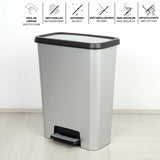 Waste bin Curver Grey Plastic 50 L (5 Units)-5