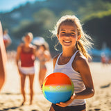 Volleyball Ball Aktive Neo Splash Multicolour Neoprene (24 Units)-1