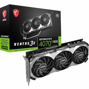 Graphics card MSI SUPER 16G VENTUS 3X OC GeForce RTX 4070 Ti GEFORCE RTX 4070 TI SUPER 16 GB GDDR6 GDDR6X NVIDIA GEFORCE RTX 407-0