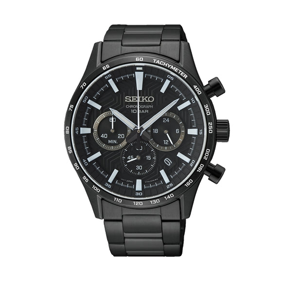 SEIKO Mod. CHRONOGRAPH - FULL BLACK-0