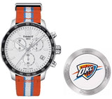 Tissot Watch READY STOCK T0954171703714 NBA Oklahoma City Thunder Chronograph 10 ATM