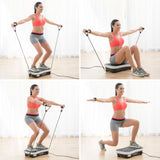 Vibration Training Plate with Accessories and Exercise Guide Vybeform InnovaGoods-5