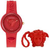 Versace Watch Medusa Pop Model VE6G00723 Quartz 3 ATM Resin Case 39 mm Silicone Strap