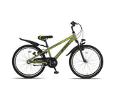 Attack MTB 24 Inch Junior 3SP Rim Brakes Army Green-0
