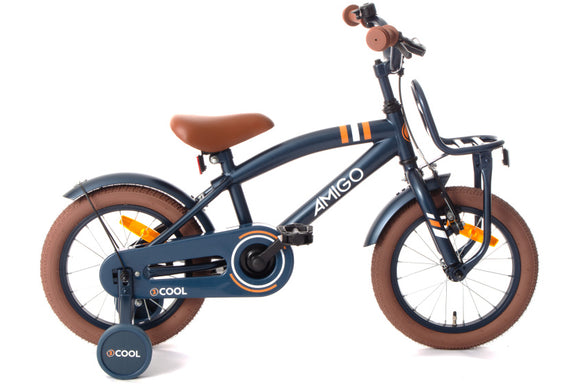 2Cool 14 Inch 24 cm Boys Coaster Brake Blue-0