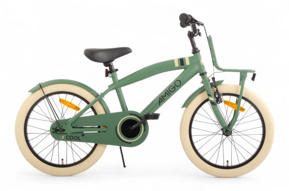 2Cool 18 Inch Boys Coaster Brake Green-0