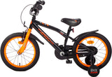 BMX Jump 16 Inch 25,5 cm Boys Coaster Brake Black/Neon Orange-2