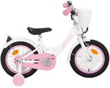 Perfect 14 Inch 22 cm Girls Coaster Brake White/Pink-2