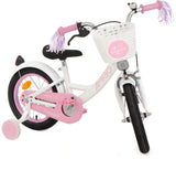 Perfect 14 Inch 22 cm Girls Coaster Brake White/Pink-5