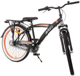 Roady 24 Inch Boys 3SP Coaster Brake Black/Orange-3