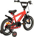 Speeder 14 Inch 24 cm Boys Coaster Brake Red/Black-5