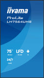 iiyama LH7564UHS 75\" 4K Android Digital Signage 24/7