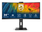 Philips 5000 Series 34" 3440x1440 LCD Monitor, Black, 34B1U5600CH