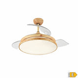 Ceiling Fan with Light Romimex White Natural-6